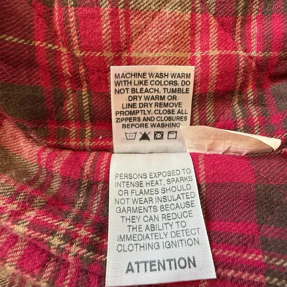 Women’s  C.E. SCHMIDT Workwear Medium Canvas Coat Barn Chore Quilted Hooded - Picture 8 of 12